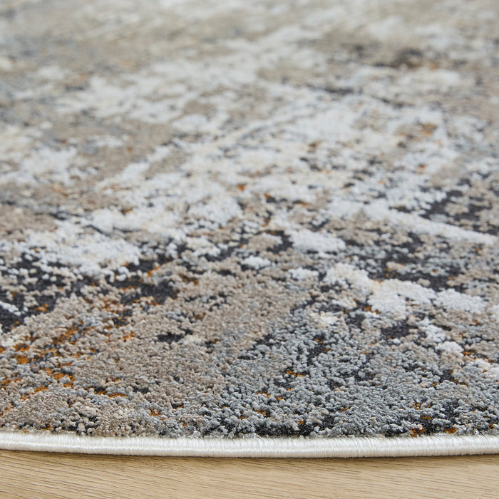 Hadim Brown Painterly - T2053 - 8' Round