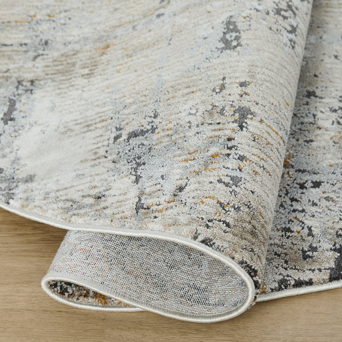 Hadim Brown Painterly - T2053 - 5' Round