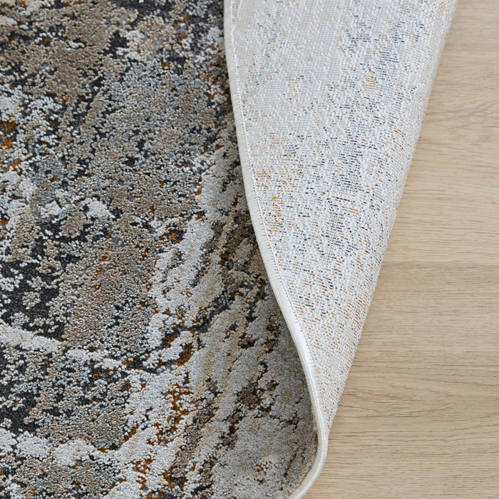 Hadim Brown Painterly - T2053 - 8' Round
