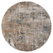 Hadim Brown Painterly - T2053 - 5' Round