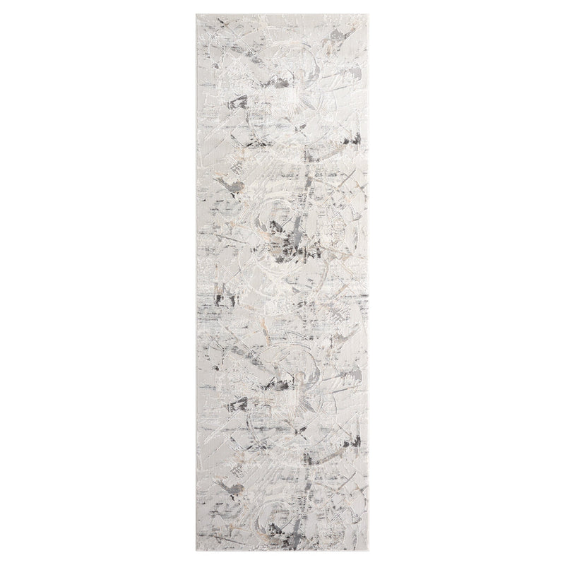 Kemer Gray Abstract - T2056 - 3' x 8' Runner