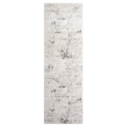 Kemer Gray Abstract - T2056 - 3' x 8' Runner
