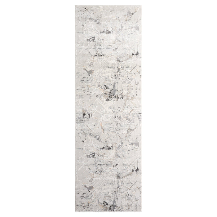 Kemer Gray Abstract - T2056 - 3' x 8' Runner