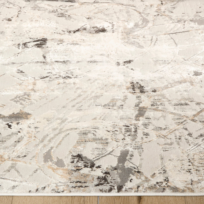 Kemer Gray Abstract - T2056 - 3' x 8' Runner