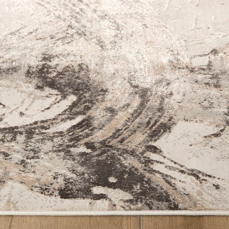 Kemer Gray Abstract - T2057 - 3' x 8' Runner