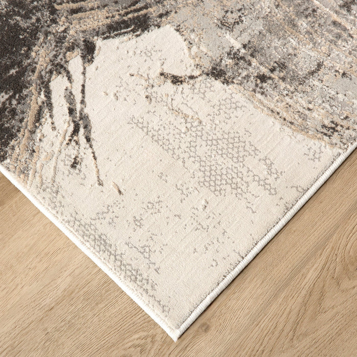 Kemer Gray Abstract - T2057 - 3' x 8' Runner