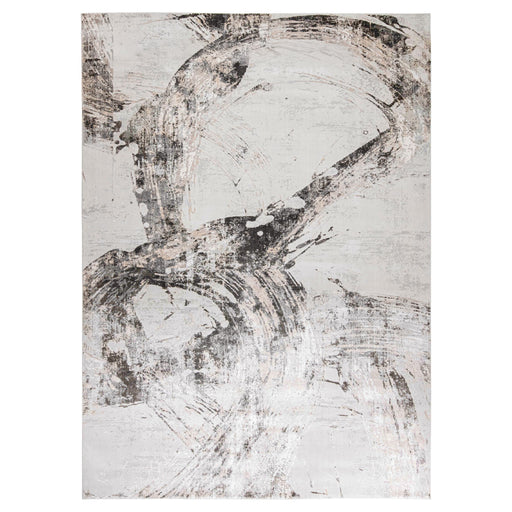 Kemer Gray Abstract - T2057 - 5' x 8'