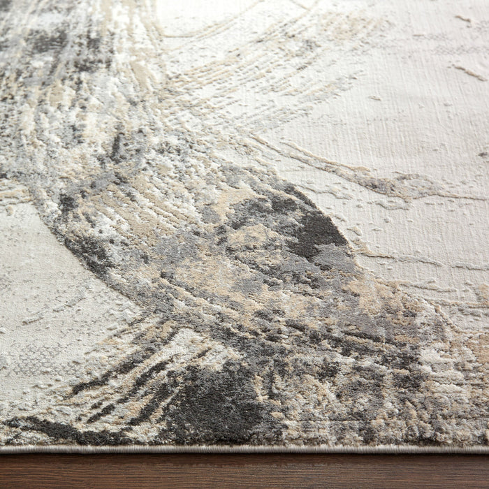 Kemer Gray Abstract - T2057 - 10' x 13'