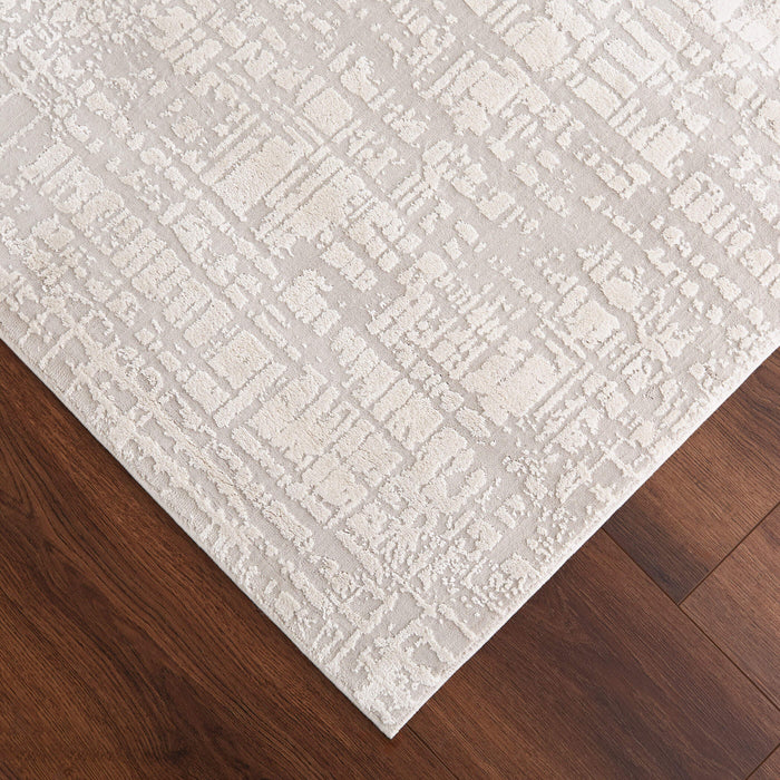 Kemer Ivory Abstract - T2058 - 7' x 9'