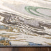 Zaria Gray Blue Marbled - T2063 - 7' x 9'