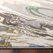 Zaria Gray Blue Marbled - T2063 - 5' x 8'