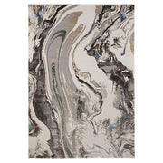 Zaria Gray Blue Marbled - T2063 - 5' x 8'