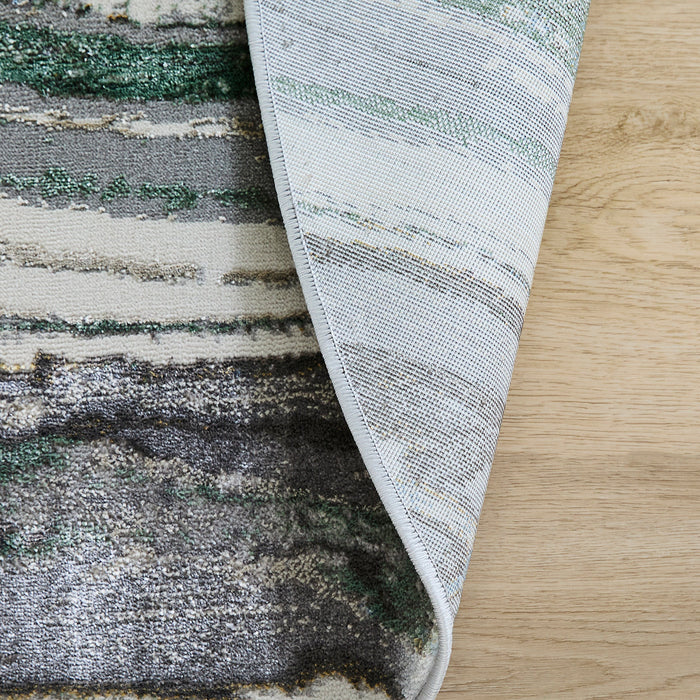 Zaria Gray Blue Marbled - T2063 - 7' Round