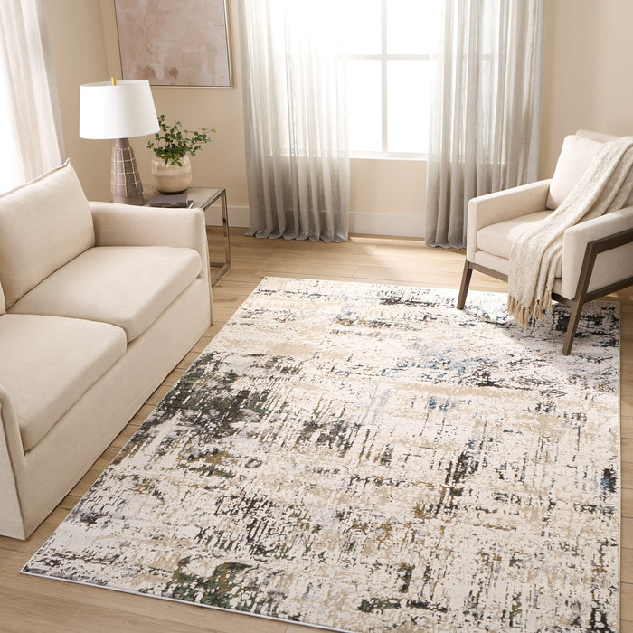 Zaria Beige Gray Painterly - T2064 - 8' x 11'