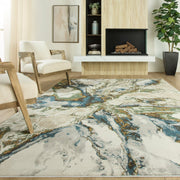 Zaria Blue Gray Marbled - T2065 - 5' x 8'