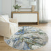 Zaria Blue Gray Marbled - T2065 - 5' Round
