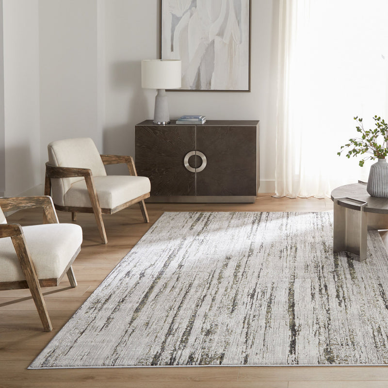 Zaria Gray Blue Heathered - T2066 - 5' x 8'