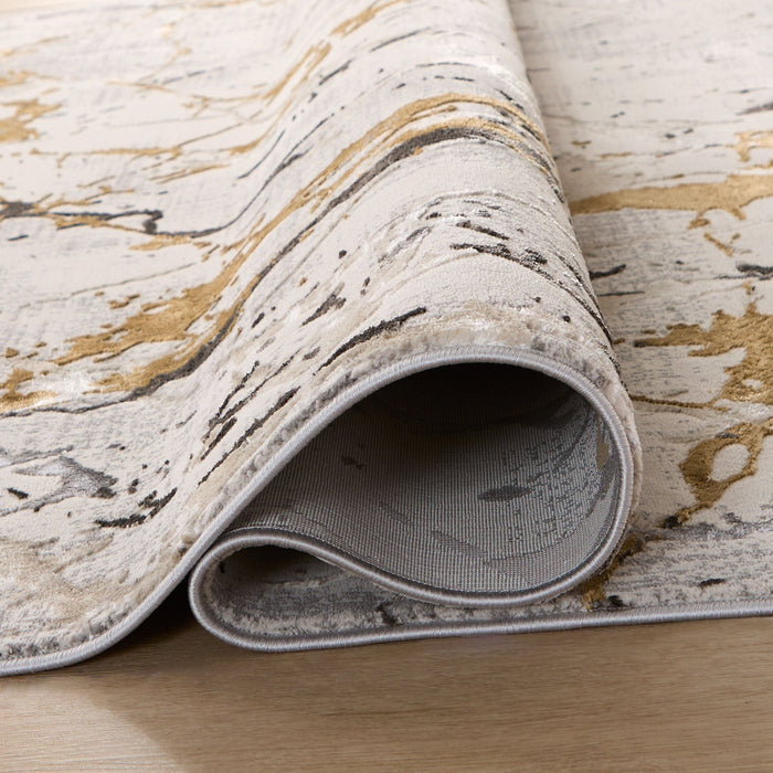 Zaria Beige Gray Marble Striations - T2067 - 10' x 13'