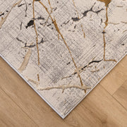 Zaria Beige Gray Marble Striations - T2067 - 5' x 8'