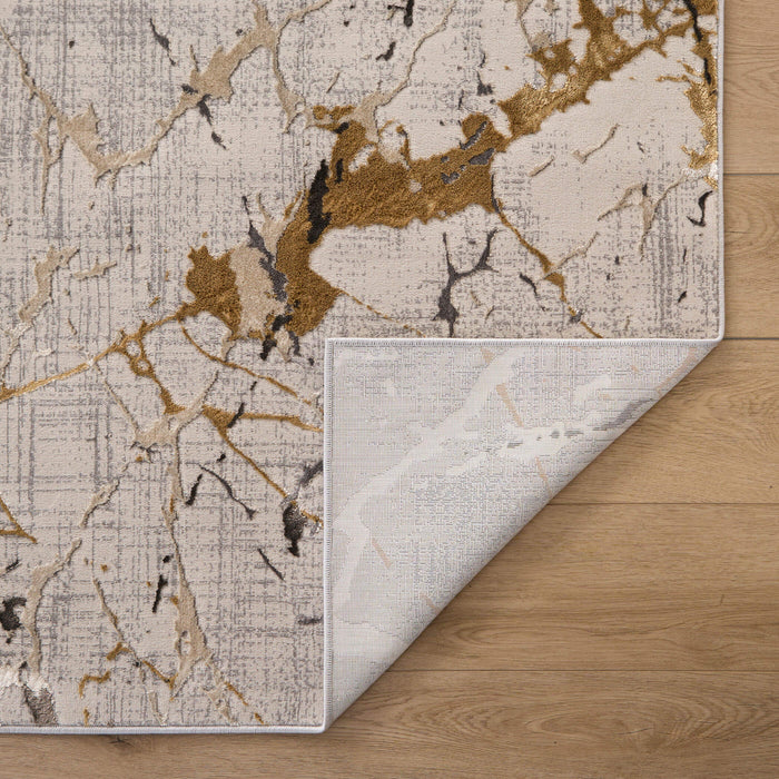 Zaria Beige Gray Marble Striations - T2067 - 8' x 11'