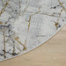 Zaria Beige Gray Marble Striations - T2067 - 7' Round