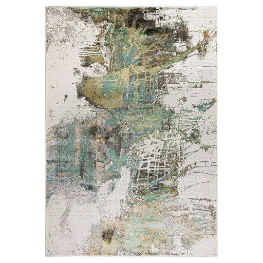 Zaria Green Black Painterly - T2068 - 5' x 8'