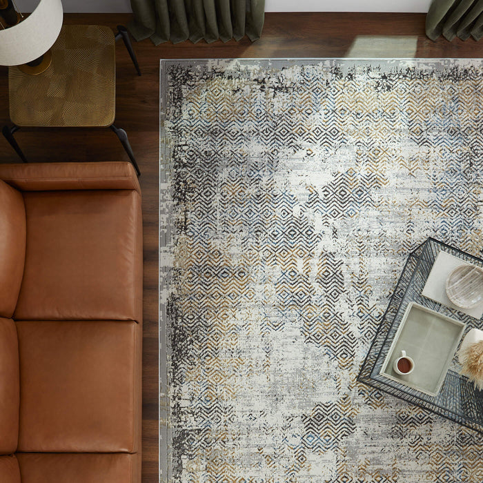 Zaria Gray Gold Weave - T2069 - 7' x 9'
