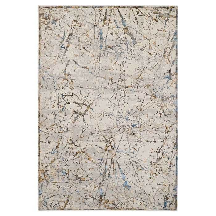 Zaria Gray Gold Marble Striations - T2070 - 8' x 11'