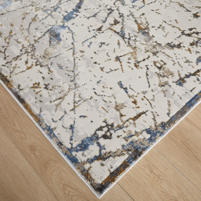 Zaria Gray Gold Marble Striations - T2070 - 5' x 8'