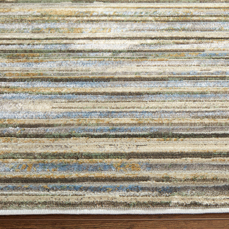 Zaria Gold Green Stripe - T2071 - 5' x 8'