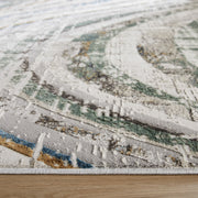 Zaria Gray Blue Waves - T2072 - 5' x 8'