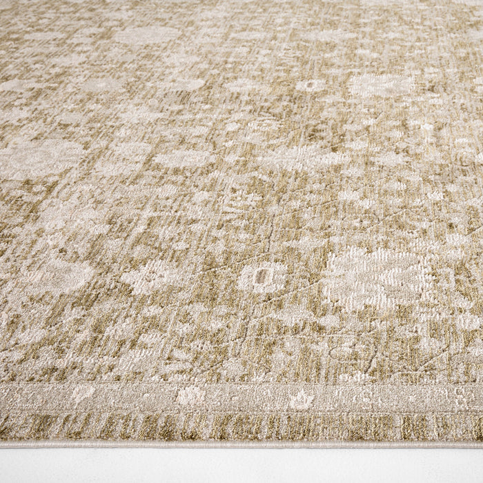 Verona Vintage Sage Distressed Medallion - T2077 - 10' x 13'