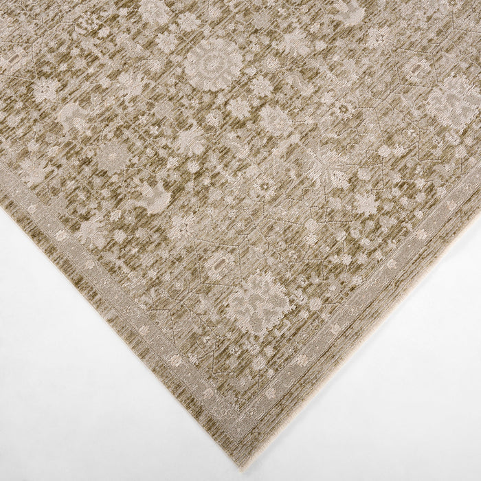 Verona Vintage Sage Distressed Medallion - T2077 - 6' x 9'