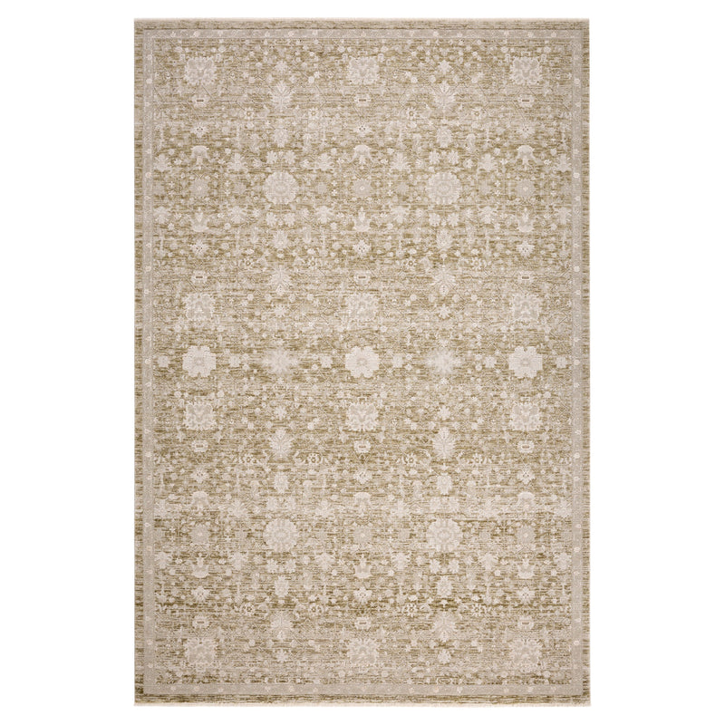 Verona Vintage Sage Distressed Medallion - T2077 - 6' x 9'