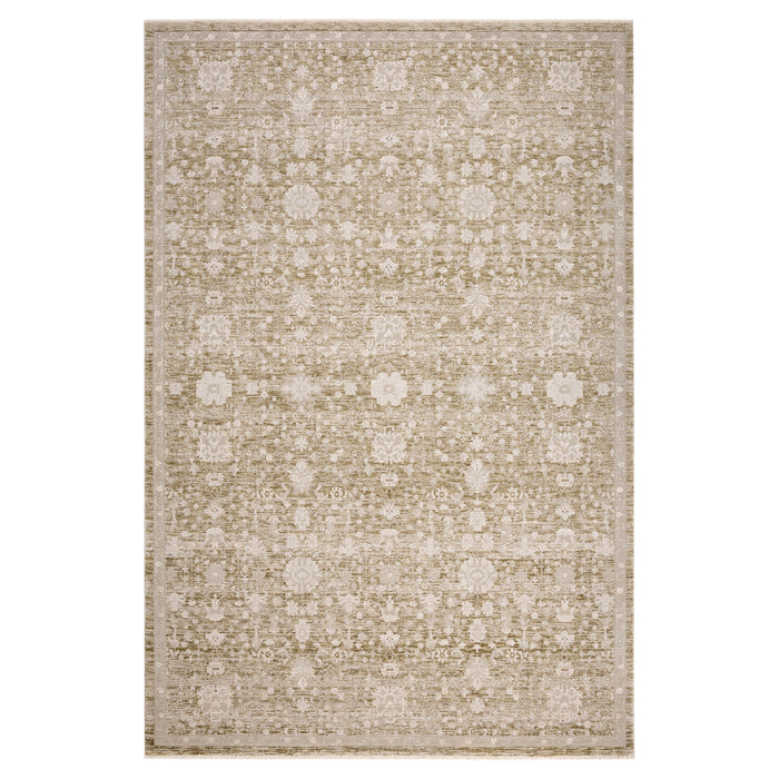 Verona Vintage Sage Distressed Medallion - T2077 - 5' x 8'