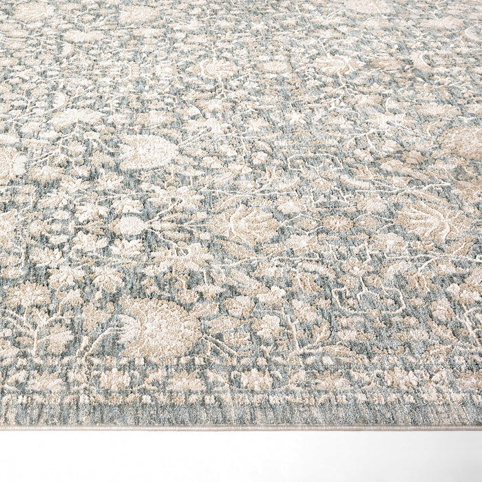 Verona Classic Denim Distressed Floral - T2079 - 5' x 8'