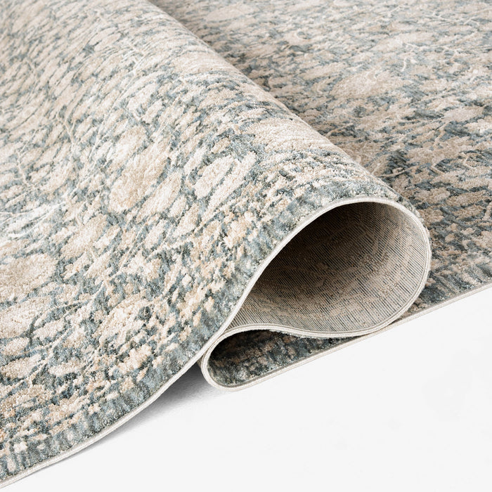 Verona Classic Denim Distressed Floral - T2079 - 10' x 13'