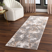Besni Brown Marble Striations - T4001 - 3' x 8' Runner