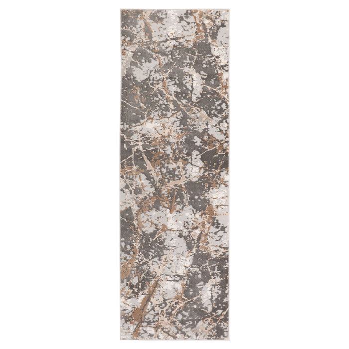 Besni Brown Marble Striations - T4001 - 3' x 8' Runner