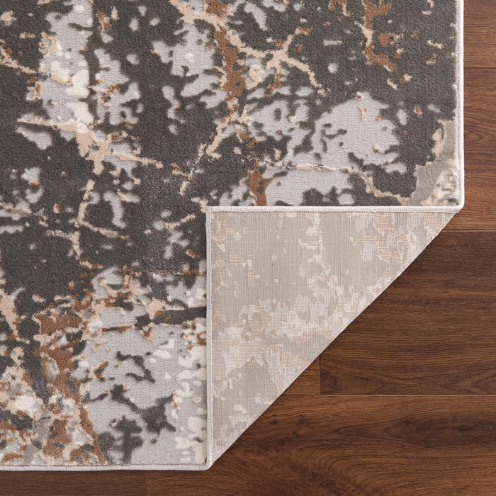 Besni Brown Marble Striations - T4001 - 3' x 8' Runner
