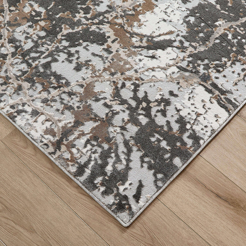 Besni Brown Marble Striations - T4001 - 5' x 8'