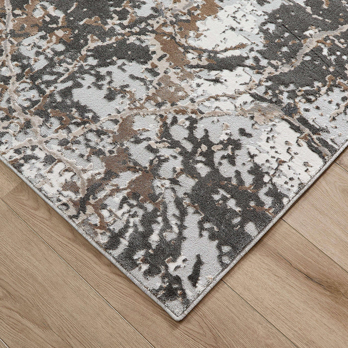 Besni Brown Marble Striations - T4001 - 5' x 8'