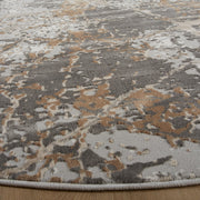 Besni Brown Marble Striations - T4001 - 8' Round