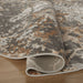 Besni Brown Marble Striations - T4001 - 8' Round