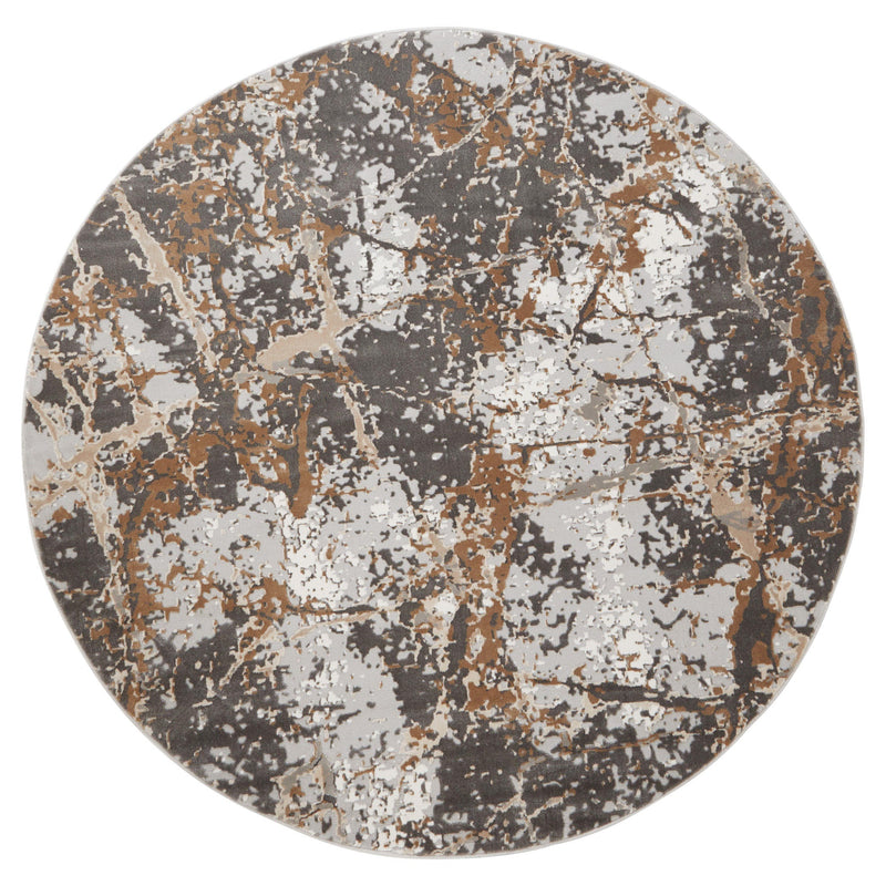 Besni Brown Marble Striations - T4001 - 5' Round