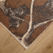 Besni Brown Marble Striations - T4004 - 3' x 8' Runner