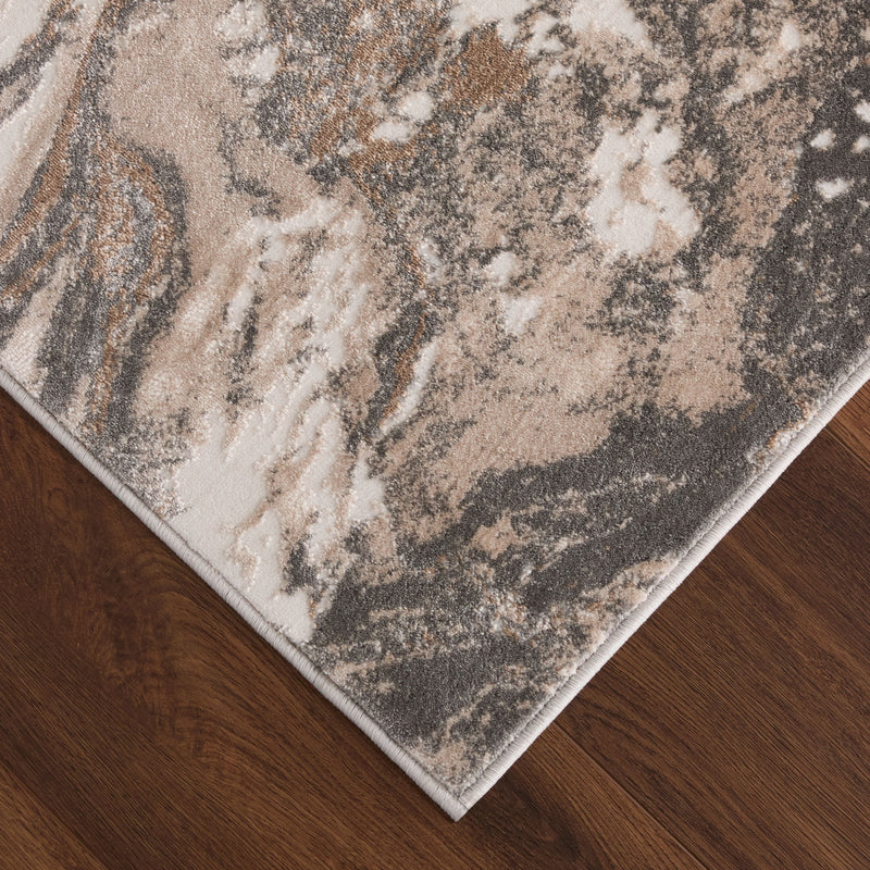 Besni Brown Marbled - T4005 - 3' x 8' Runner
