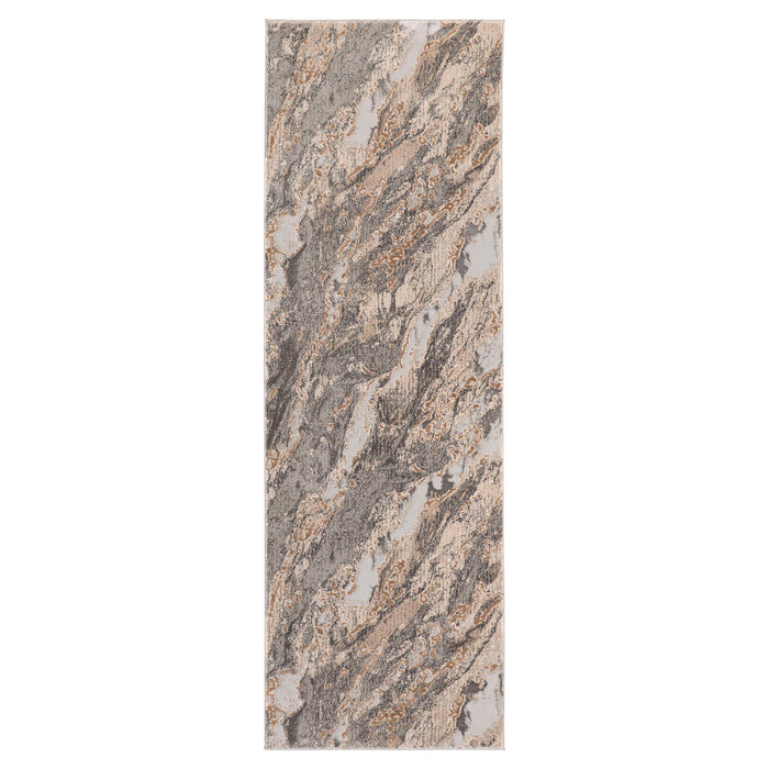 Besni Gray Marbled - T4006 - 3' x 8' Runner