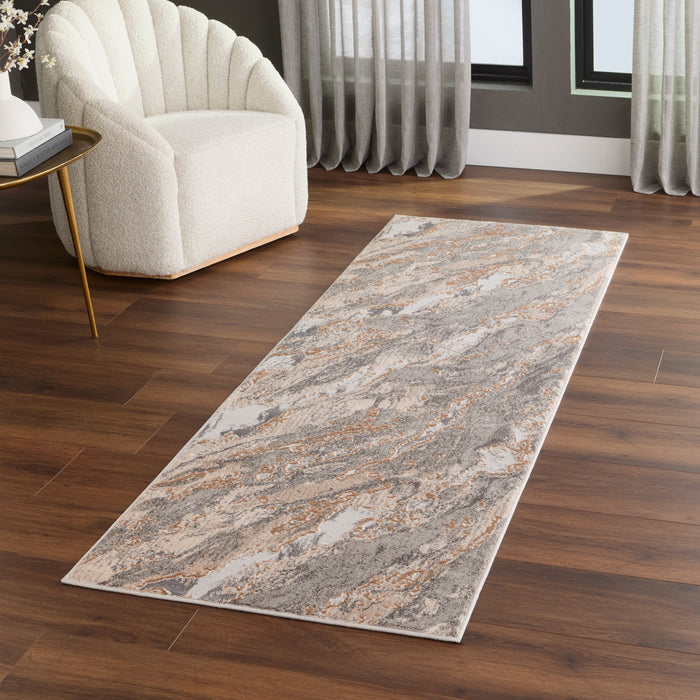 Besni Gray Marbled - T4006 - 3' x 8' Runner