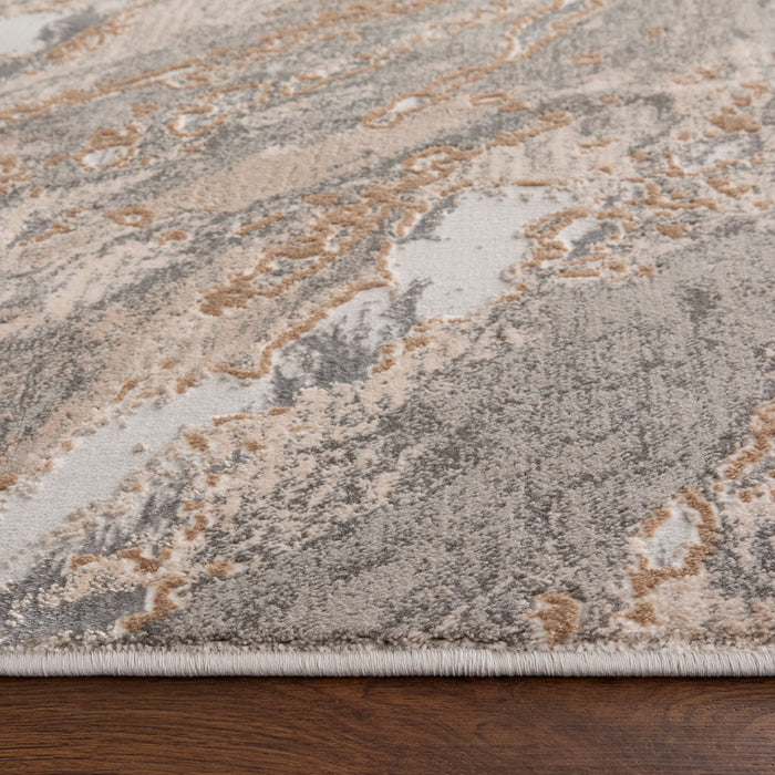 Besni Gray Marbled - T4006 - 3' x 8' Runner
